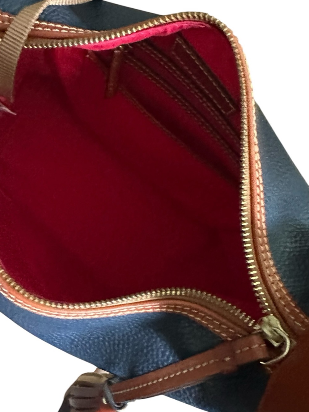 Dooney & Bourke Paige Sac Navy Pebble Grain Leather Hobo Shoulder Bag - Picture 9 of 16